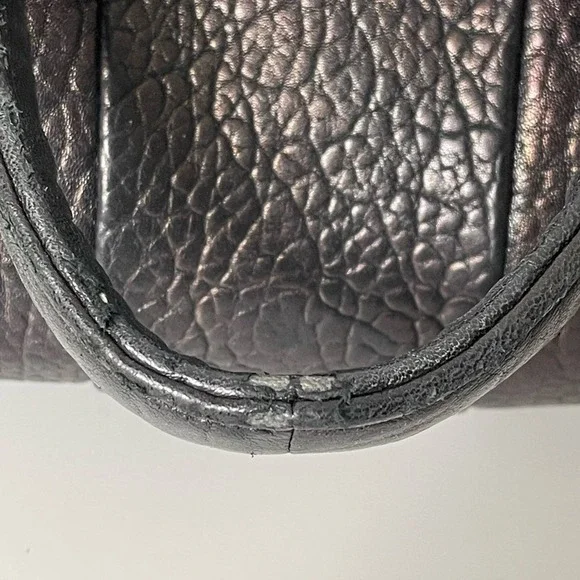 ALEXANDER WANG Pebbled Lambskin Rockie Duffel in Black  and Nickel hardware - Picture 10 of 15